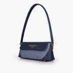 BV blue baguette shoulder bag for women