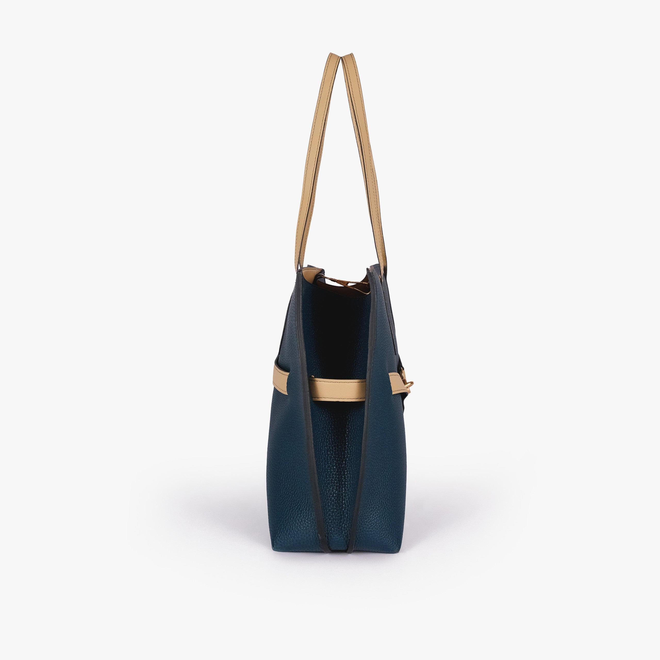BV teal structured tote bag for women
