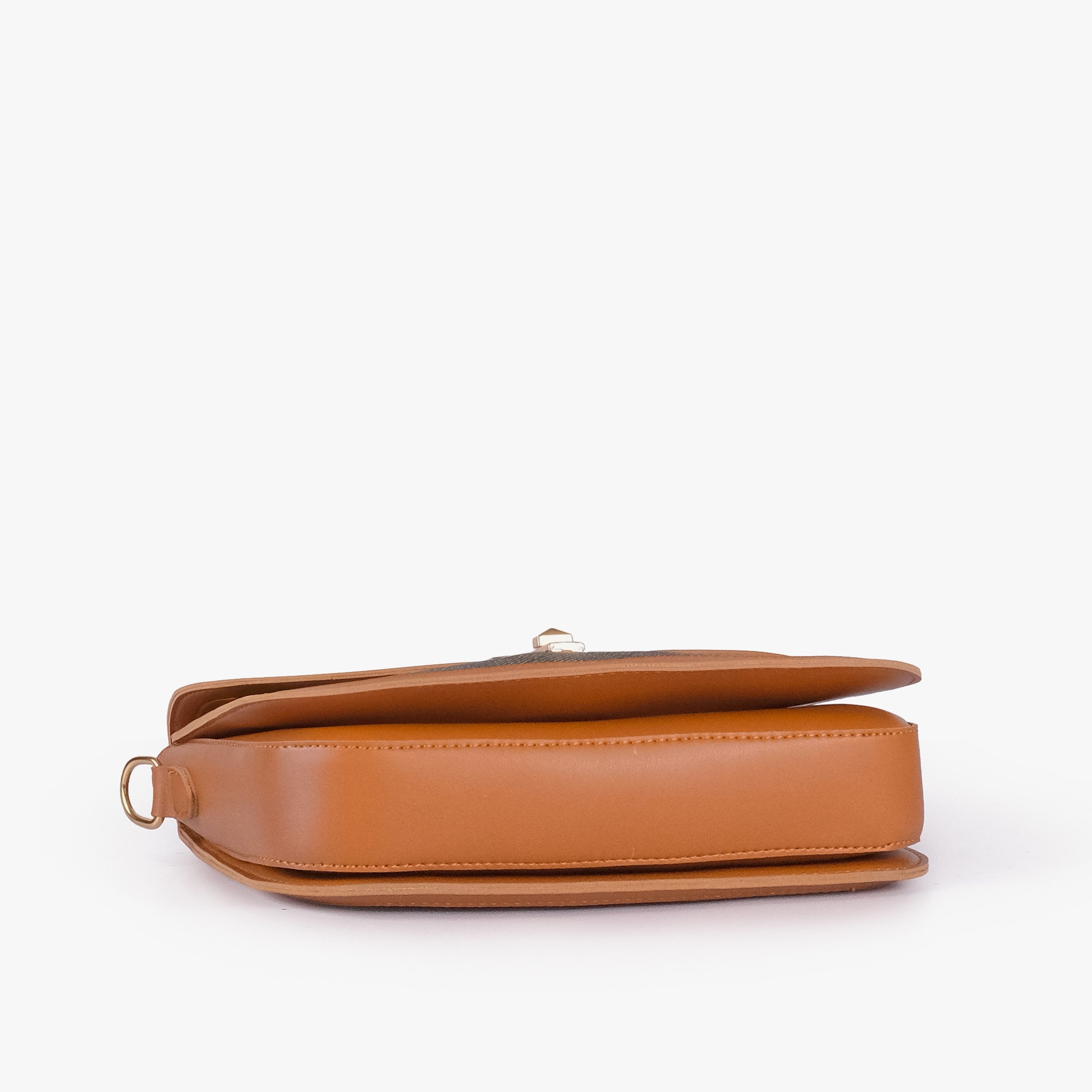 BV camel contrast cross-body bag for women