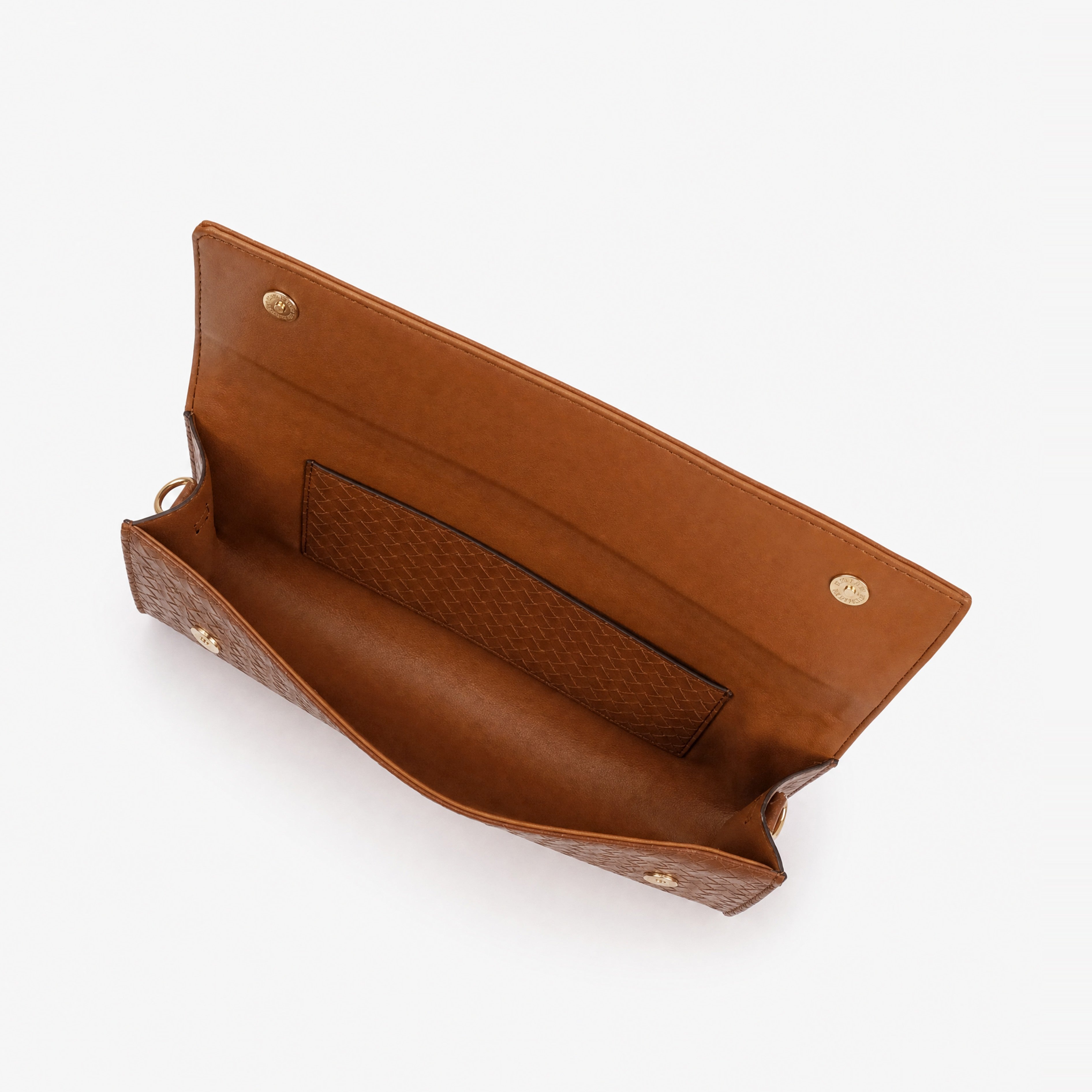 BV terracotta weave clutch bag for women